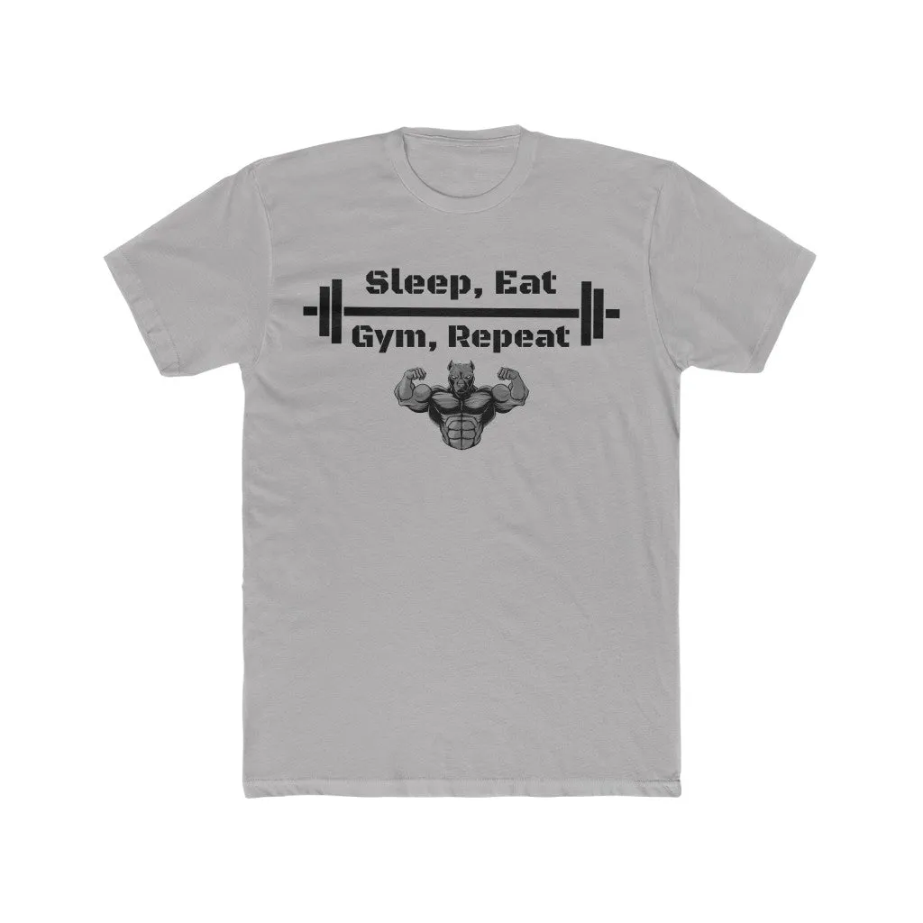 "Sleep, Eat, Gym, Repeat" Men's Workout Tee