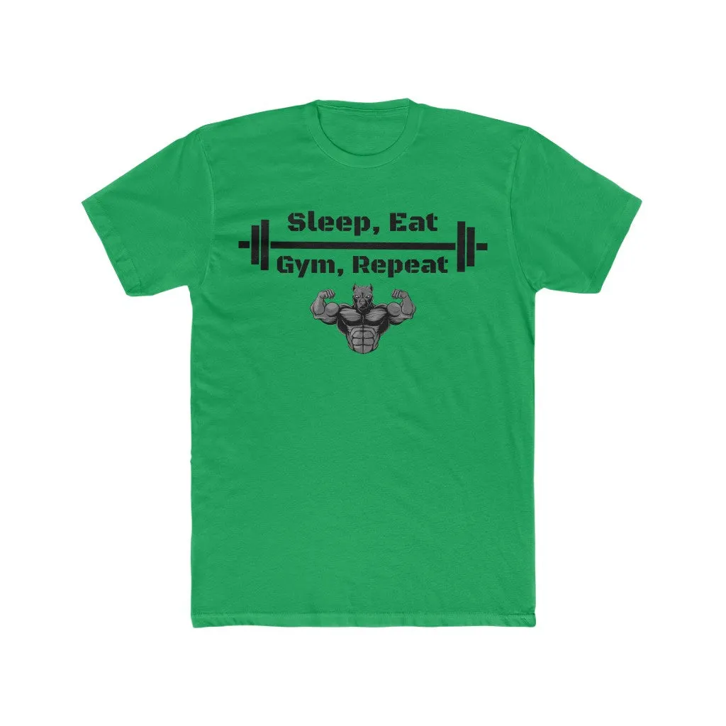 "Sleep, Eat, Gym, Repeat" Men's Workout Tee