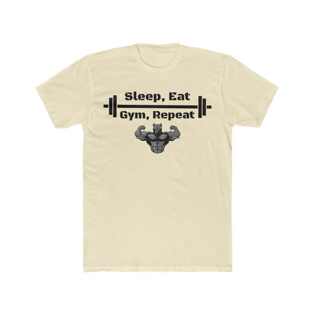 "Sleep, Eat, Gym, Repeat" Men's Workout Tee