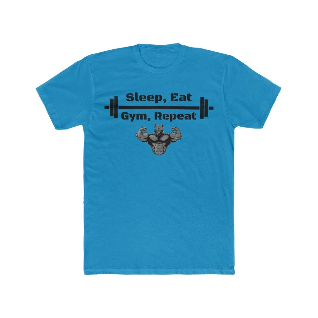 "Sleep, Eat, Gym, Repeat" Men's Workout Tee
