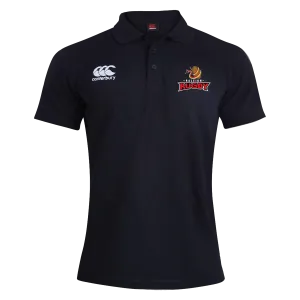Raleigh Rugby Club Canterbury Waimak Rugby Polo Black