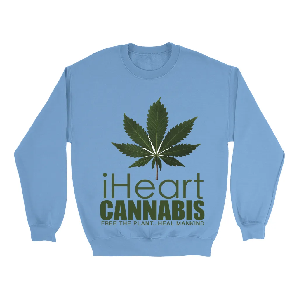 Rastafari JAMS Reggae Radio - iHeart Cannabis (LIGHT colored) Sweatshirts