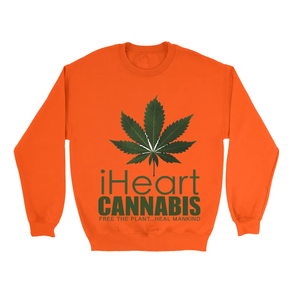 Rastafari JAMS Reggae Radio - iHeart Cannabis (LIGHT colored) Sweatshirts