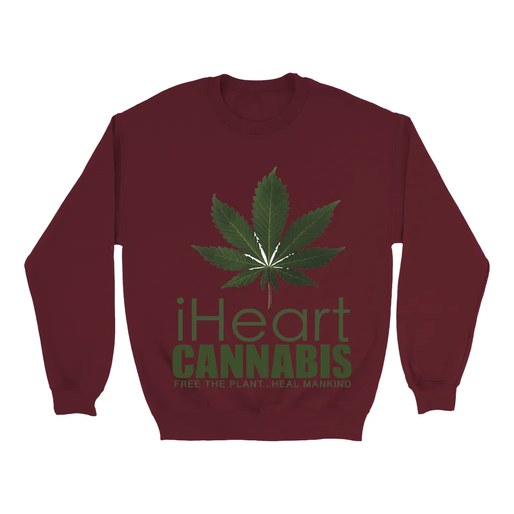 Rastafari JAMS Reggae Radio - iHeart Cannabis (LIGHT colored) Sweatshirts