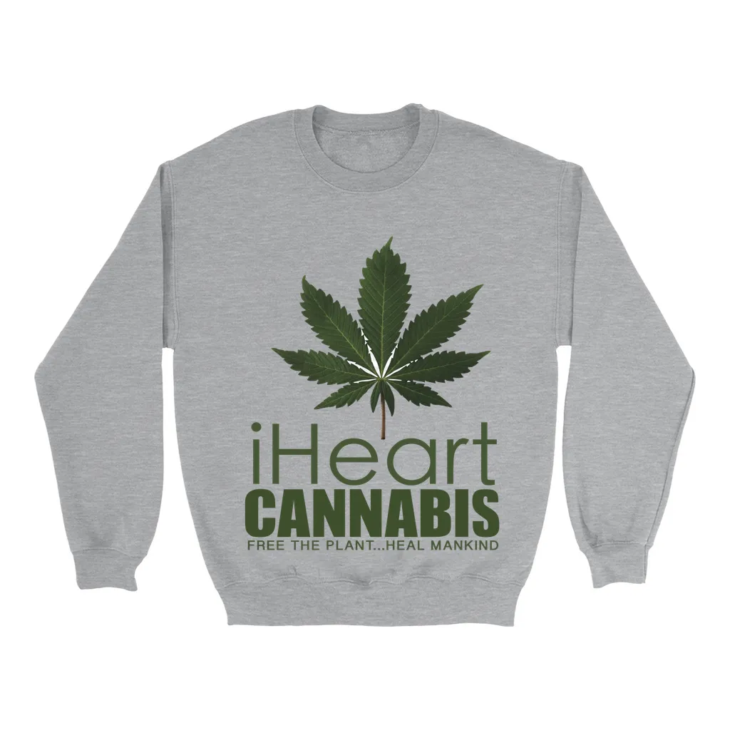 Rastafari JAMS Reggae Radio - iHeart Cannabis (LIGHT colored) Sweatshirts