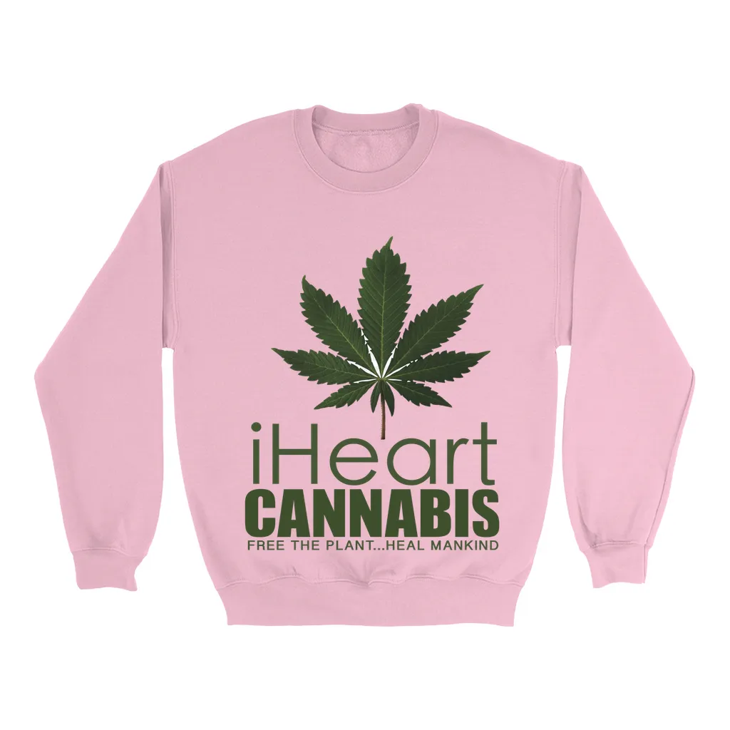 Rastafari JAMS Reggae Radio - iHeart Cannabis (LIGHT colored) Sweatshirts
