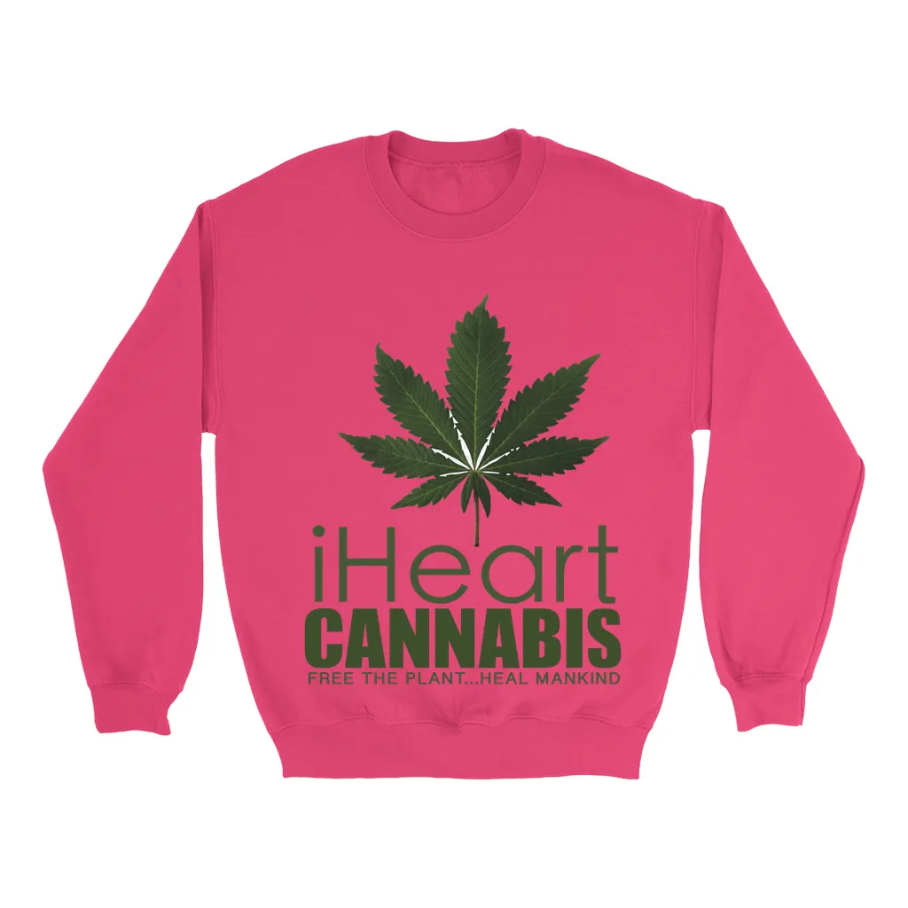 Rastafari JAMS Reggae Radio - iHeart Cannabis (LIGHT colored) Sweatshirts