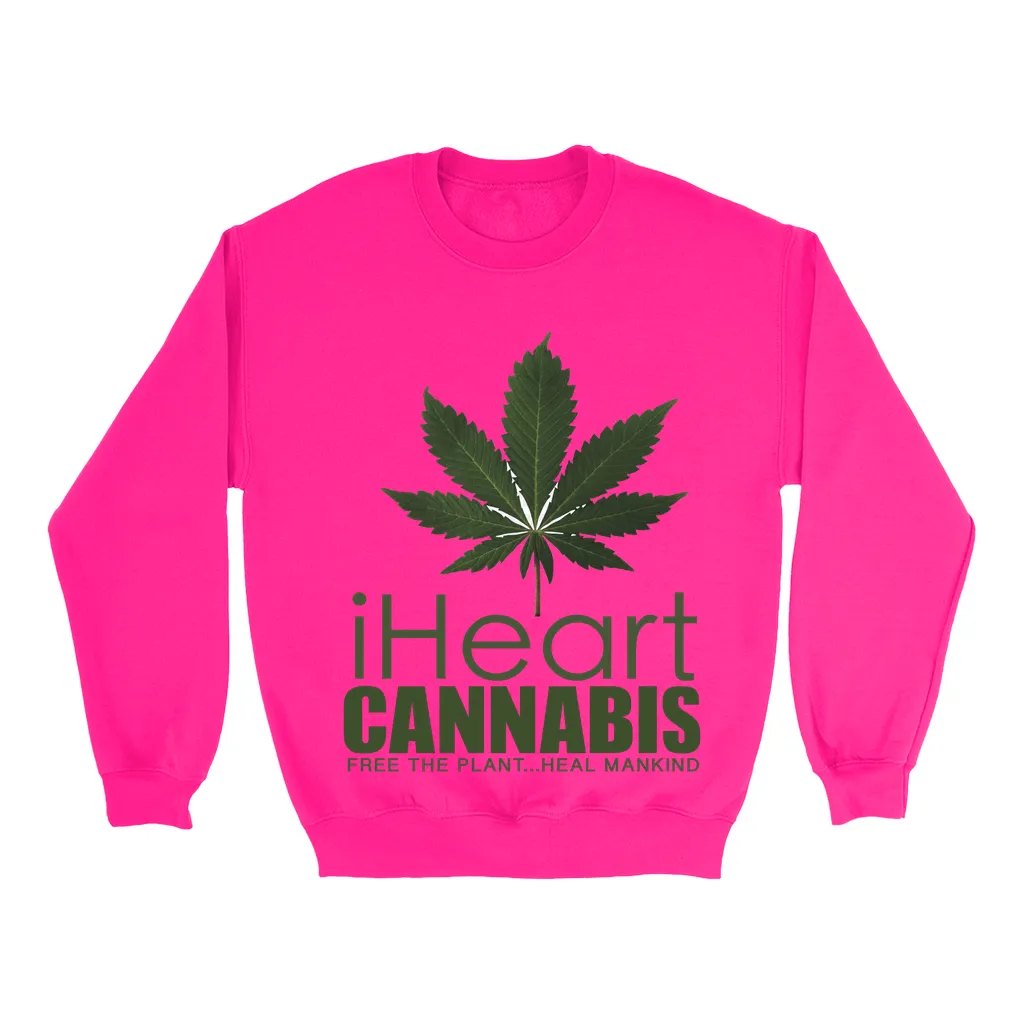 Rastafari JAMS Reggae Radio - iHeart Cannabis (LIGHT colored) Sweatshirts