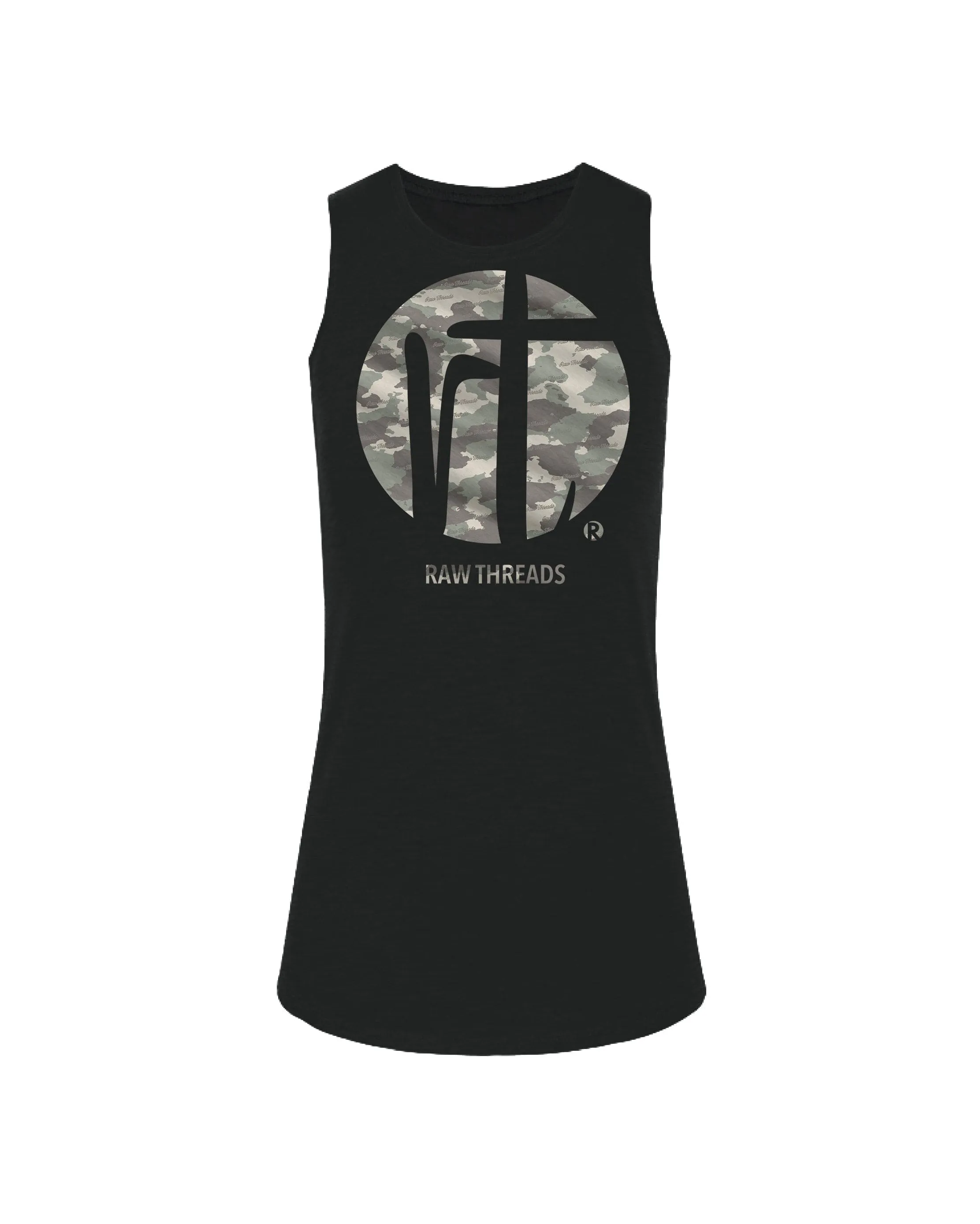 Raw Threads Logo Green Camo