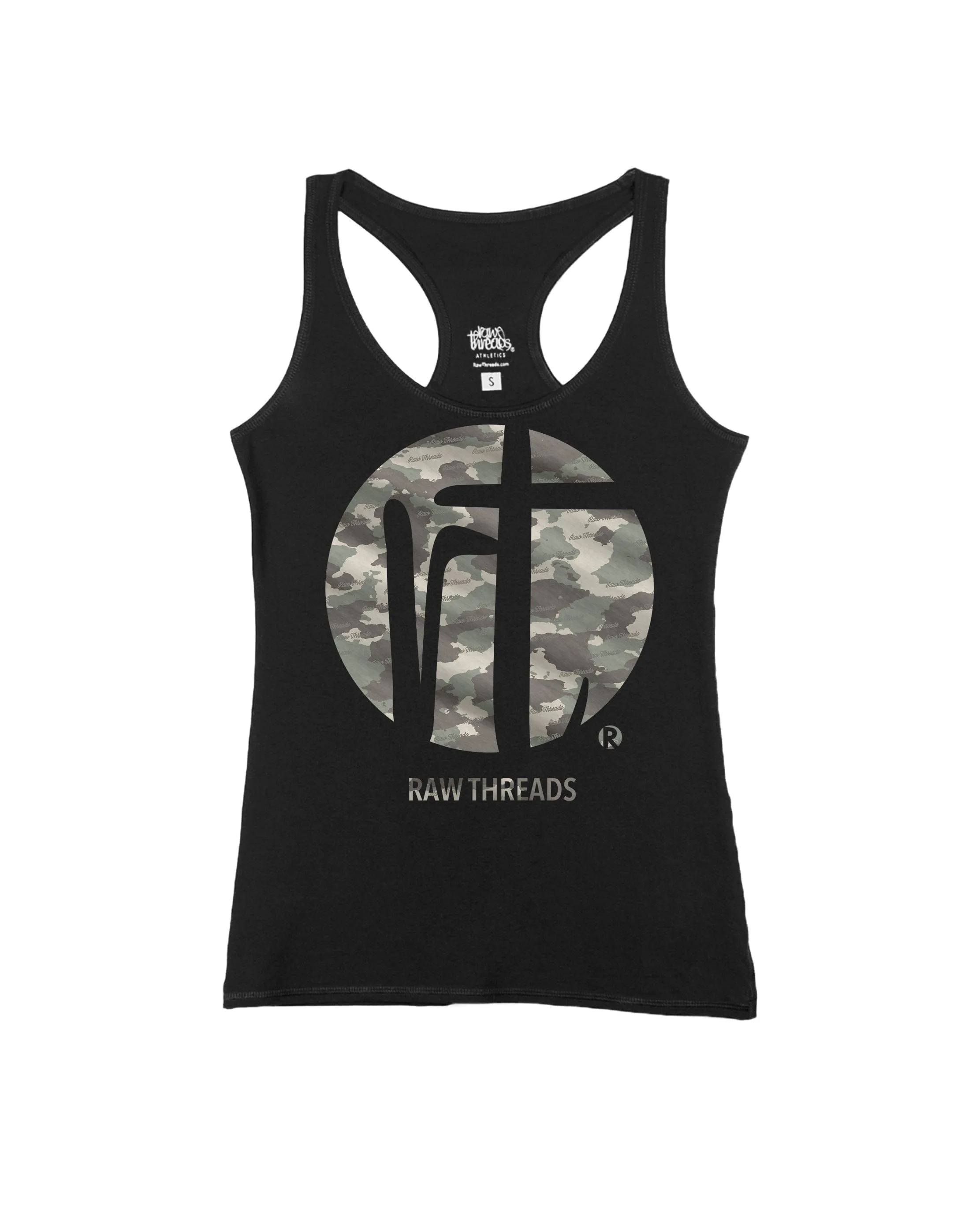 Raw Threads Logo Green Camo