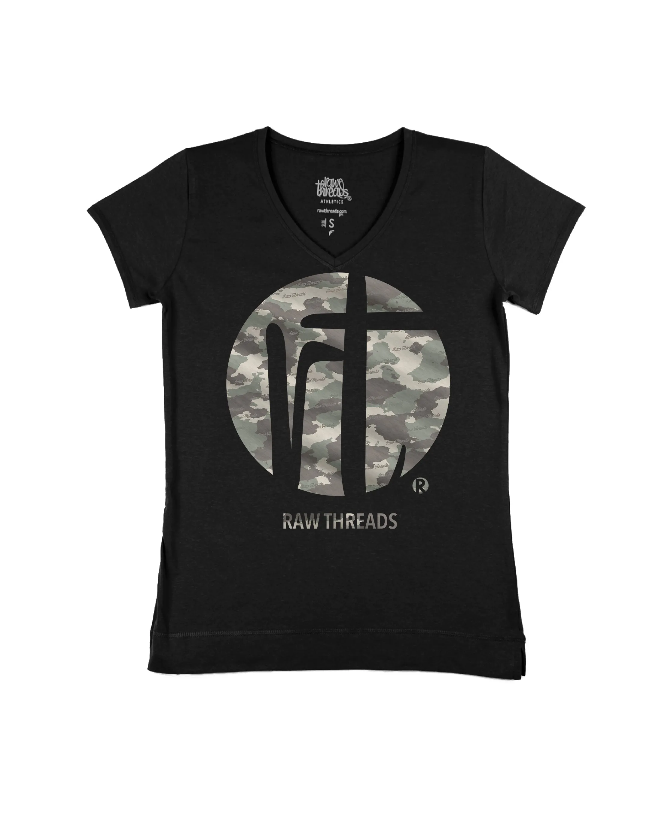 Raw Threads Logo Green Camo