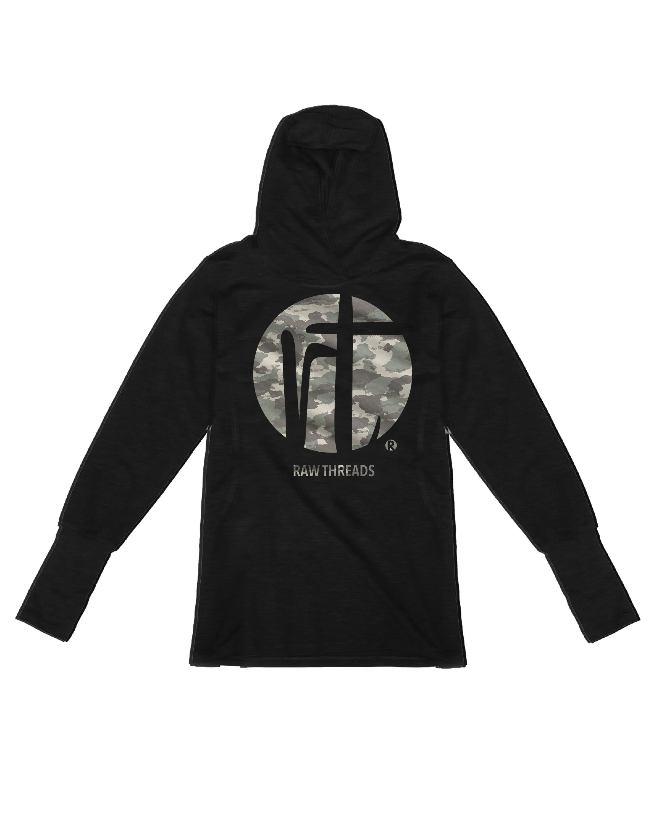 Raw Threads Logo Green Camo