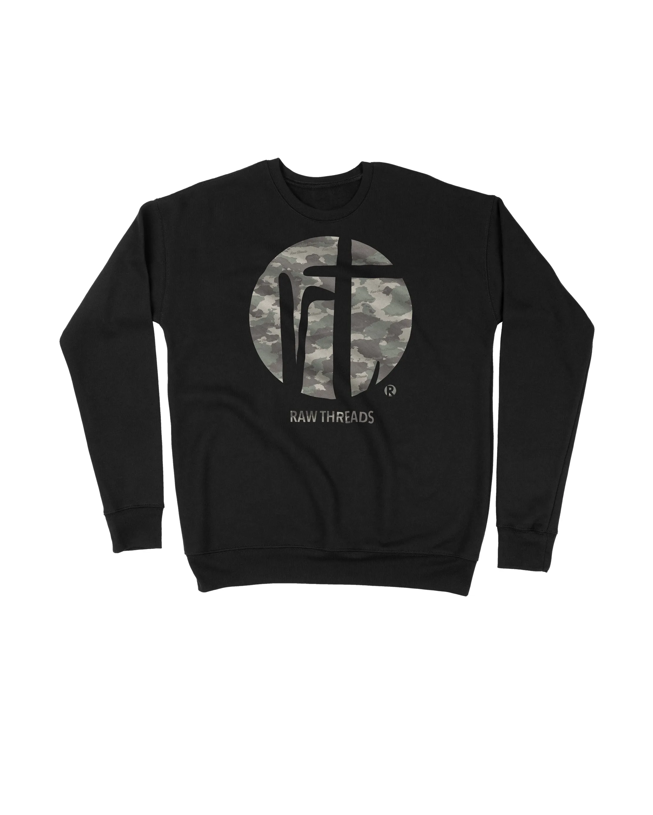 Raw Threads Logo Green Camo