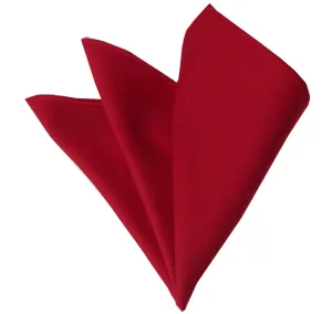 Red Mens Pocket Square - Premium Silk Handkerchiefs for Suits