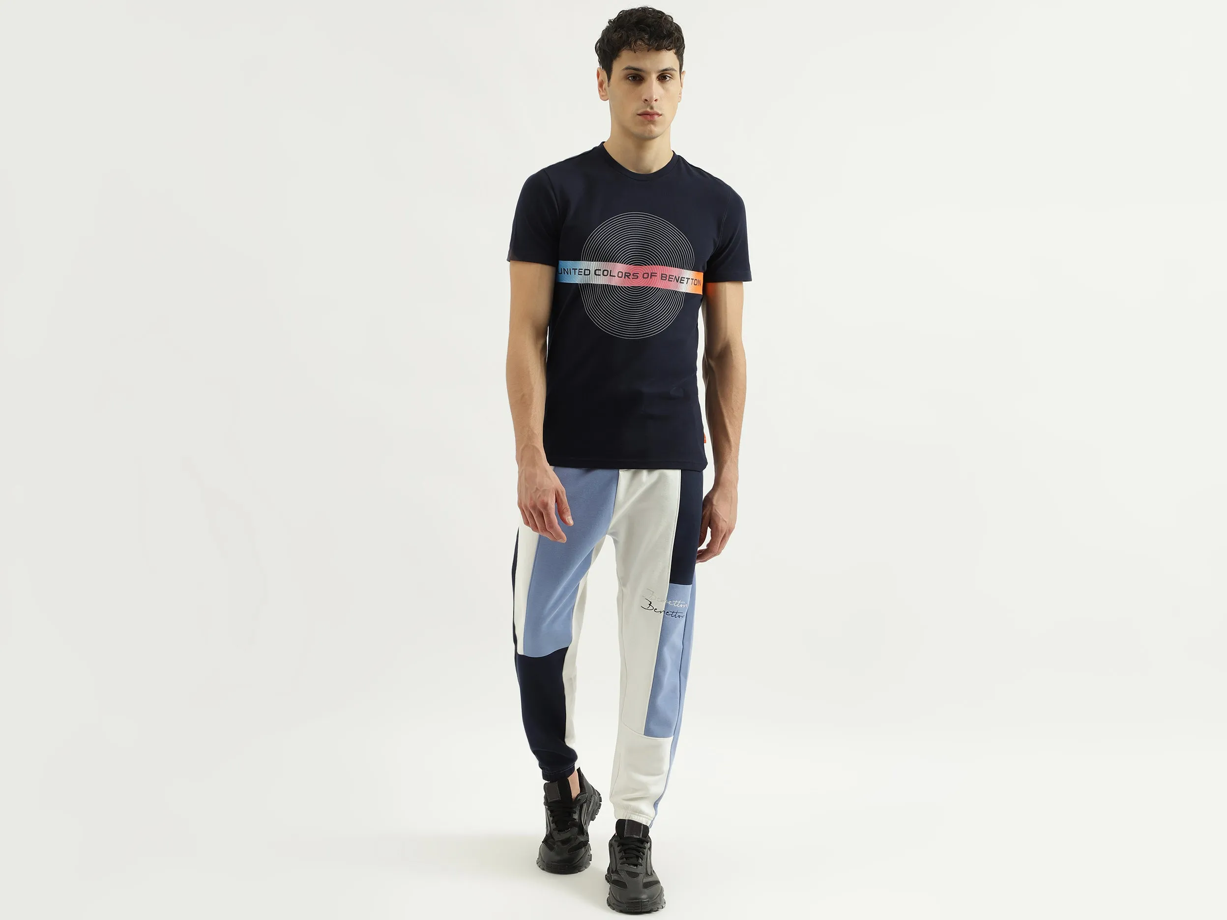 Regular Fit Round Neck Striped T-Shirt