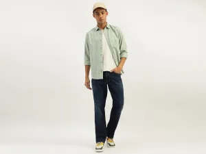 Regular Fit Spread Collar Striped Shirt