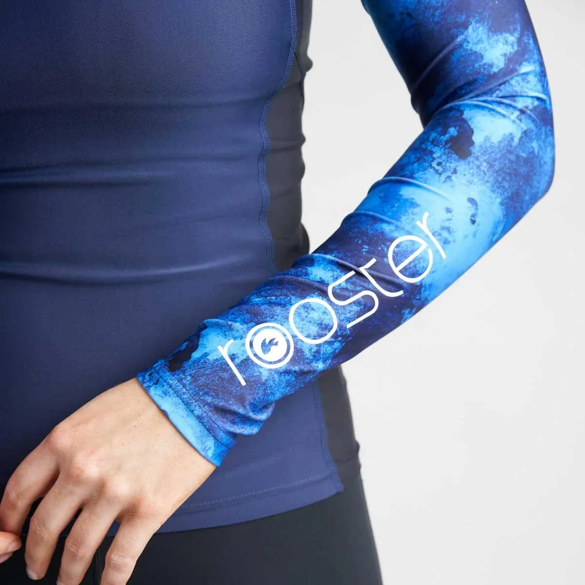 Rooster Womens Long Sleeve Rash Vest Top - Azure