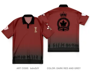 Royal Canadian Legion Core Men's SS Performance Polo - bdmZdY