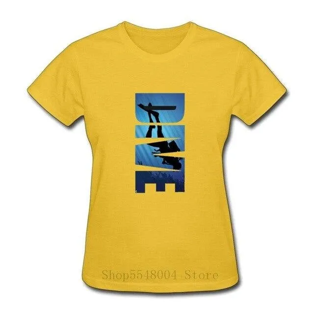 Scuba diving T-Shirt for Women | DIVE - Slim Fit