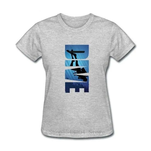 Scuba diving T-Shirt for Women | DIVE - Slim Fit