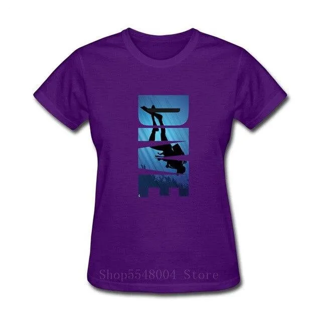 Scuba diving T-Shirt for Women | DIVE - Slim Fit