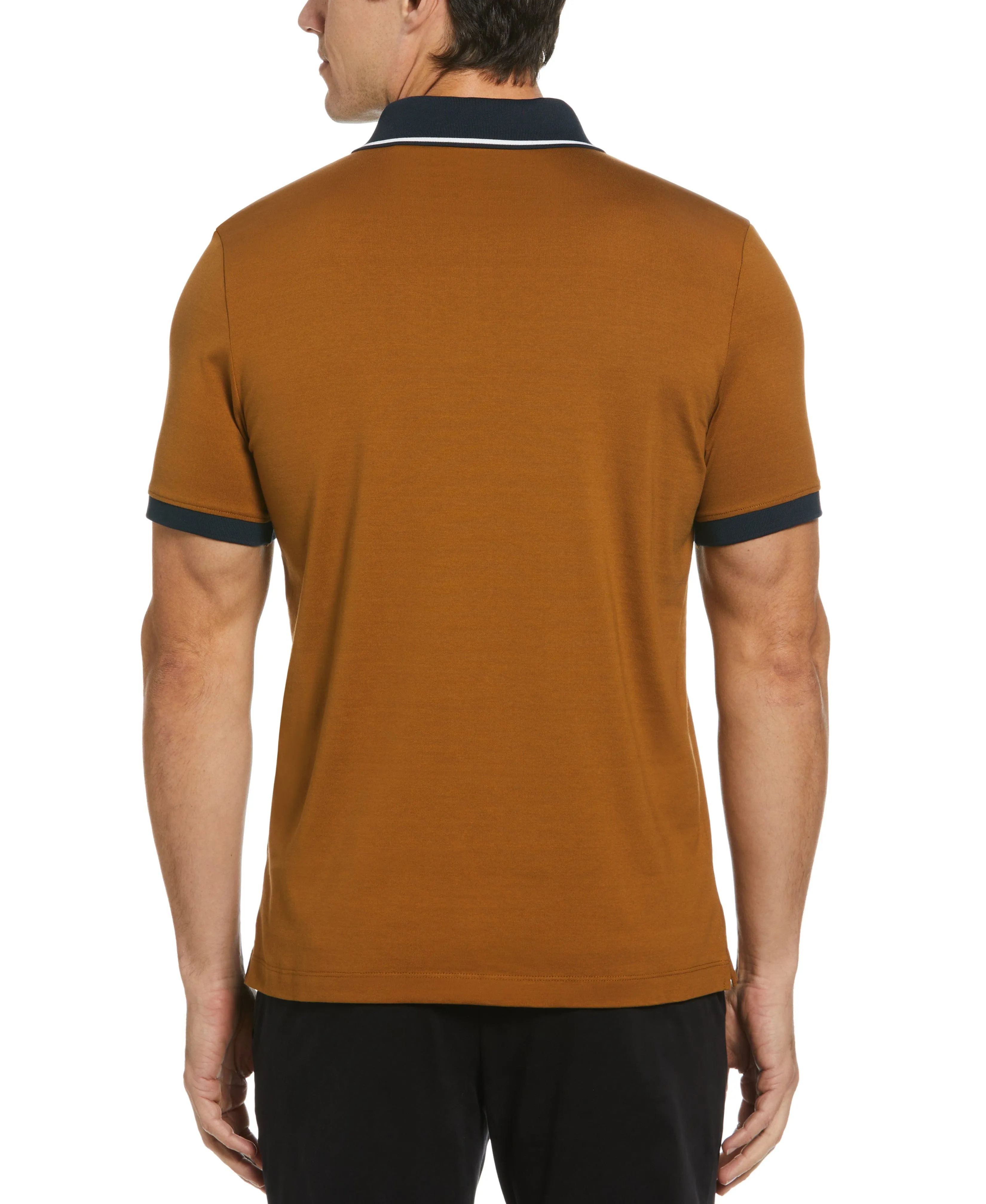 Shoulder Tape Zip Polo