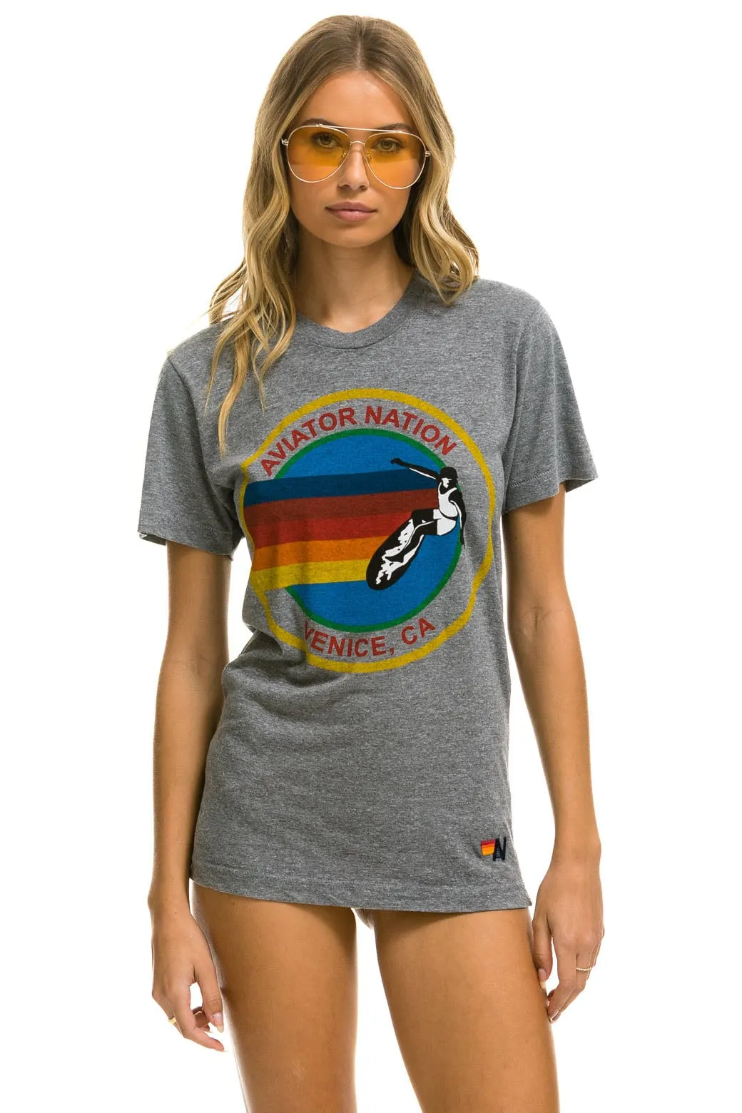 SIGNATURE TEE - HEATHER GREY