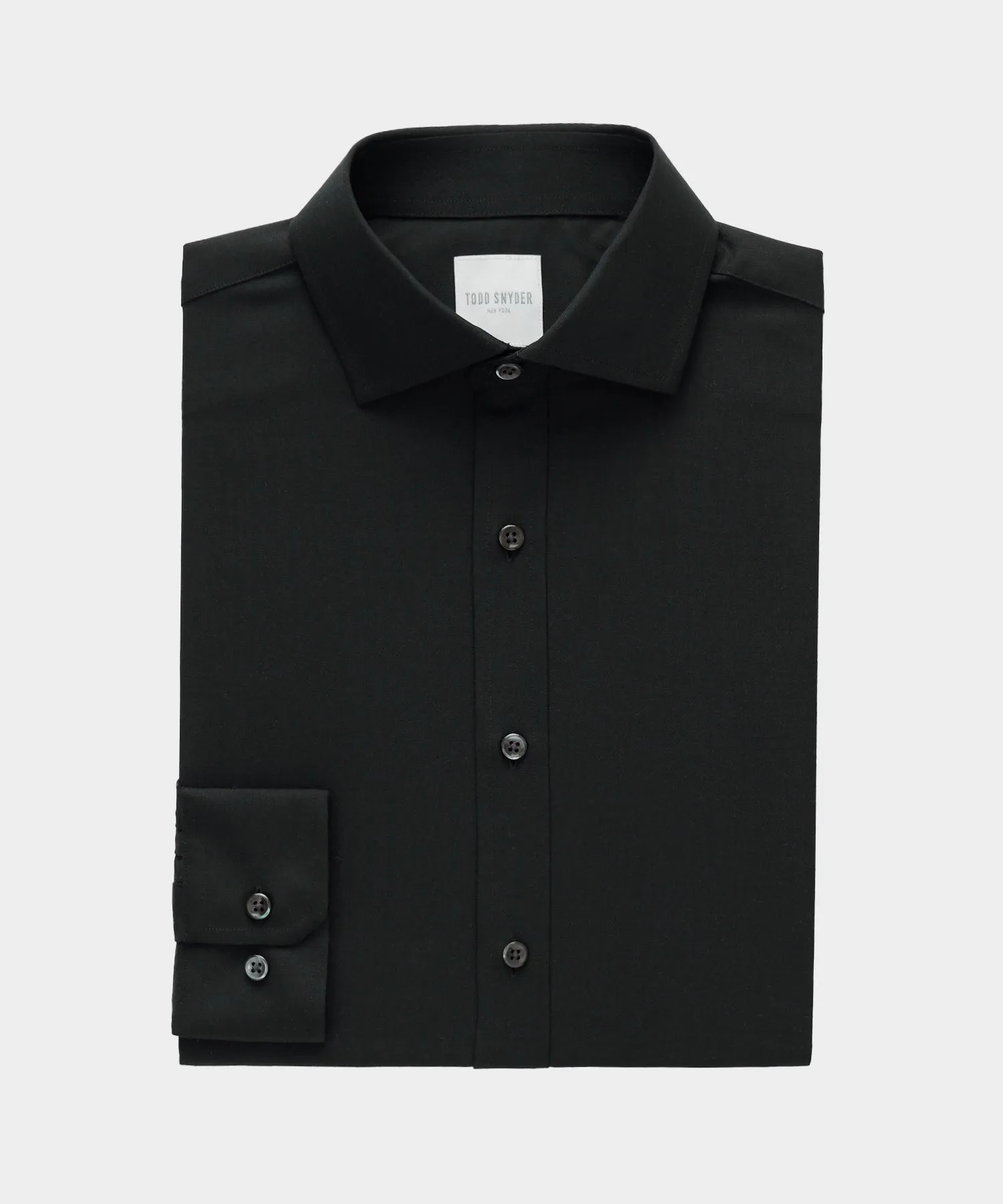 Slim Fit Merino Spread Collar Dress Shirt