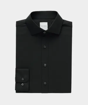 Slim Fit Merino Spread Collar Dress Shirt