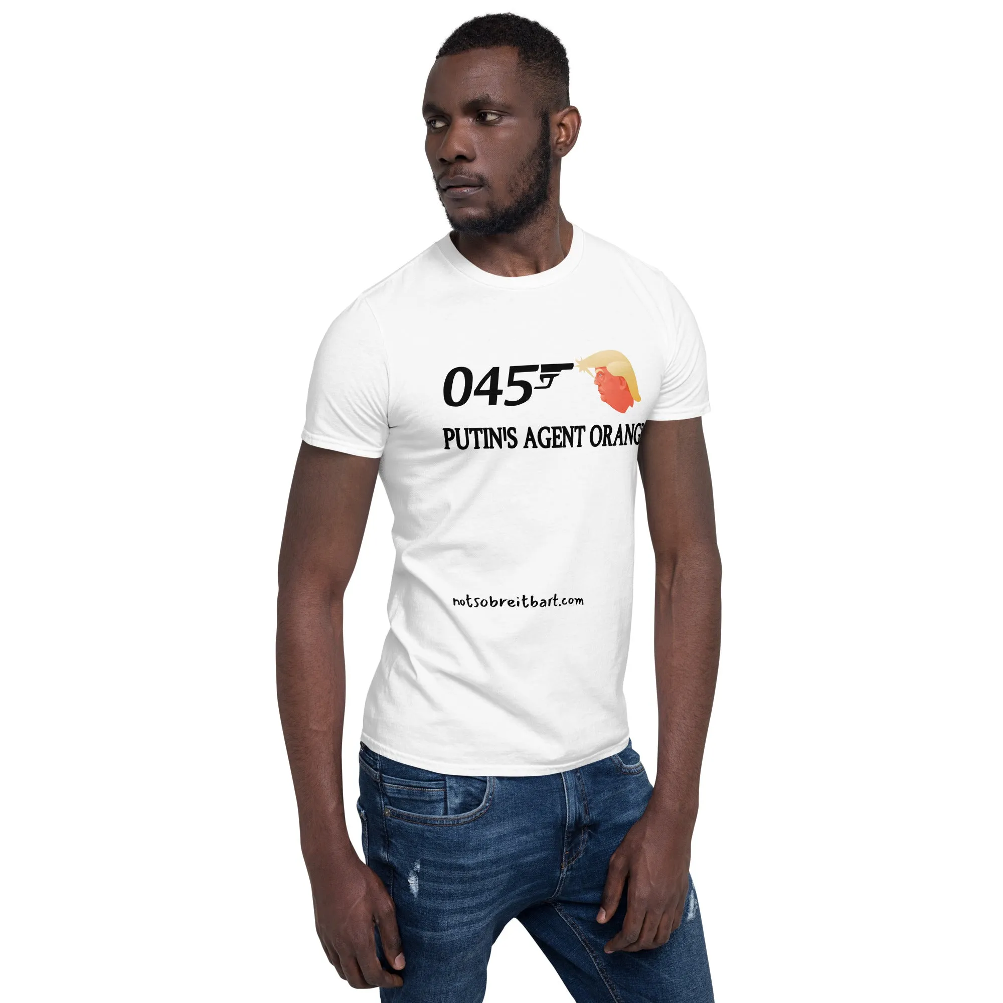 Spy?  Useful Idiot?  Trump is Putin's Agent Orange  Short-Sleeve Unisex T-Shirt