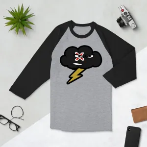 STASH ME® Dark CLOUD 3/4 sleeve  shirt