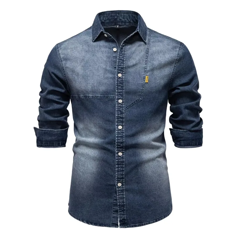 Stylish Comfortable Men Slim Fit Long Sleeve Shirt