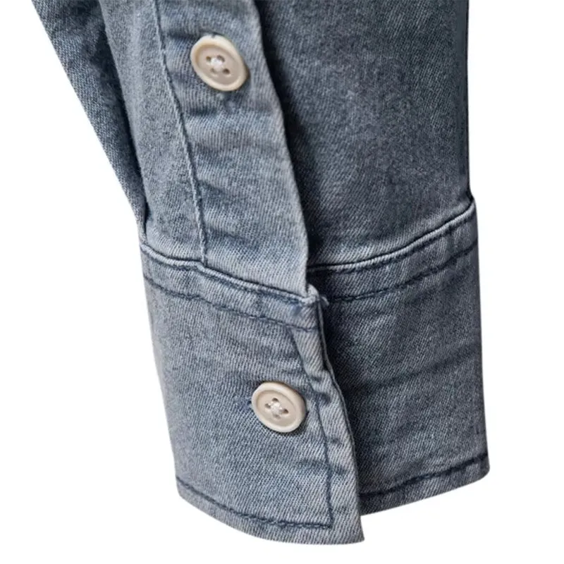 Stylish Comfortable Men Slim Fit Long Sleeve Shirt