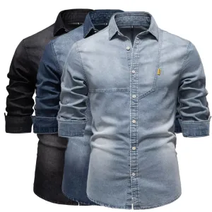 Stylish Comfortable Men Slim Fit Long Sleeve Shirt