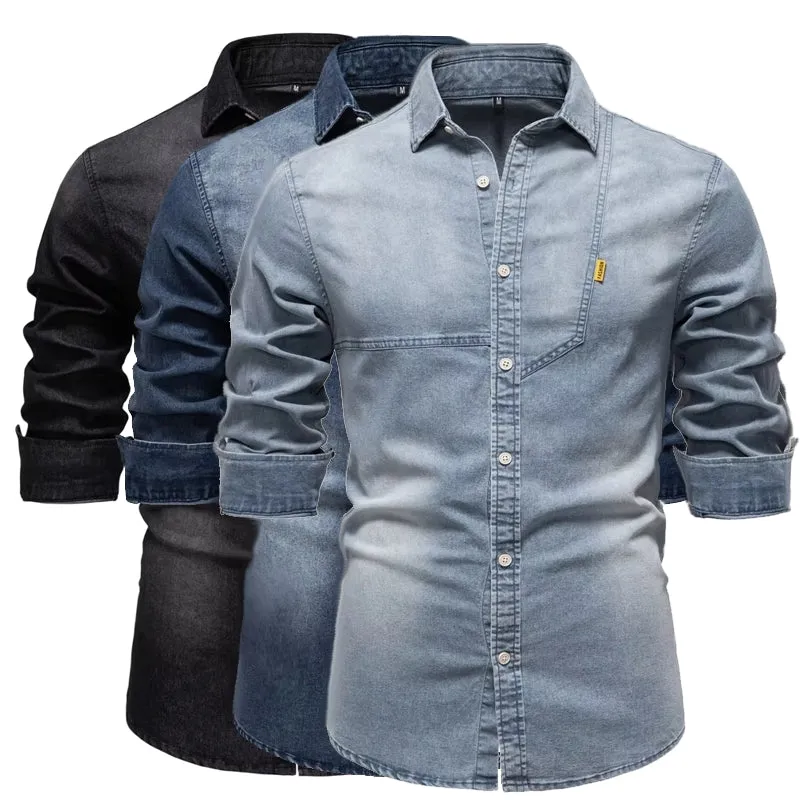 Stylish Comfortable Men Slim Fit Long Sleeve Shirt