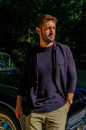 SWEATSHIRT BLAZER - BLACK