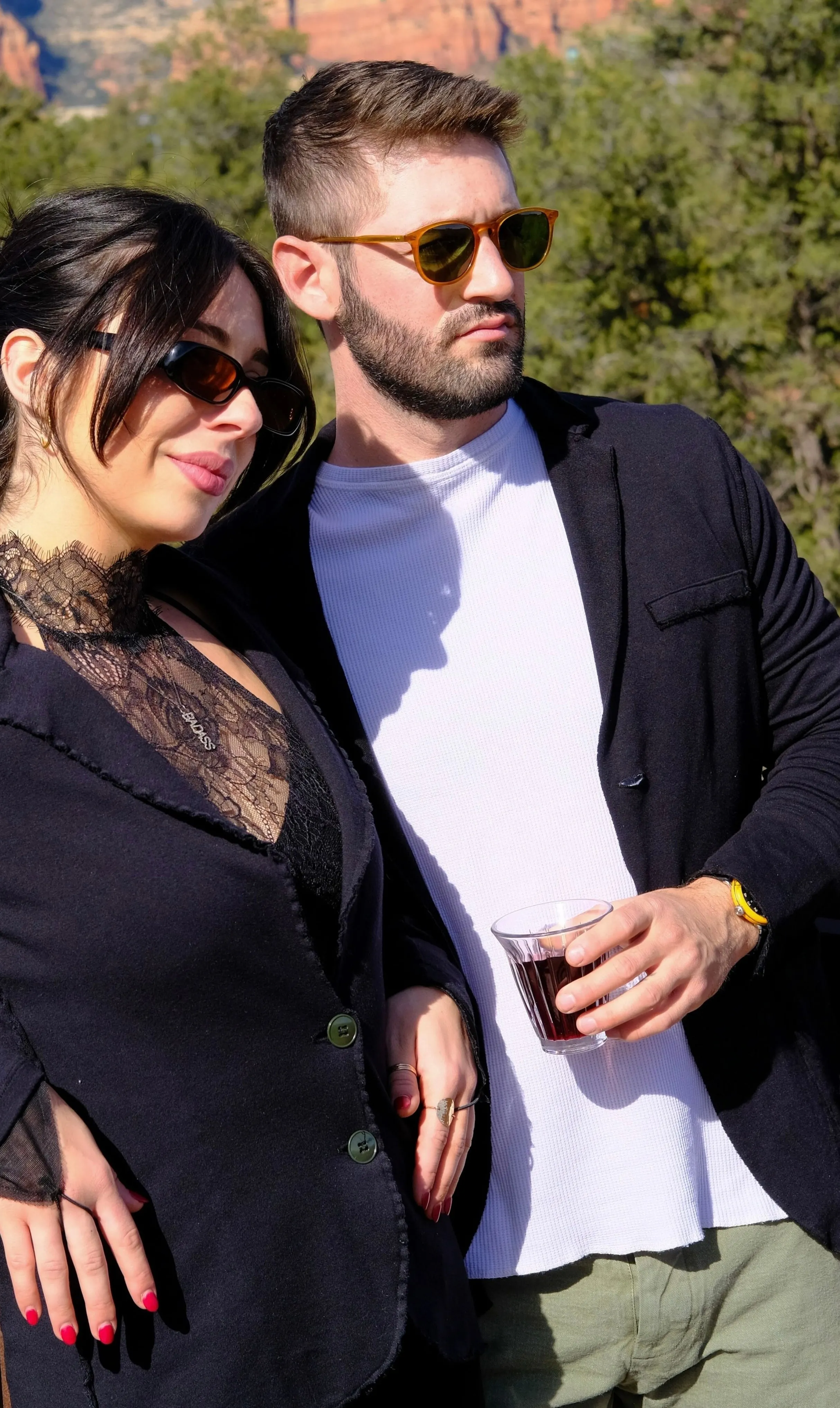 SWEATSHIRT BLAZER - BLACK