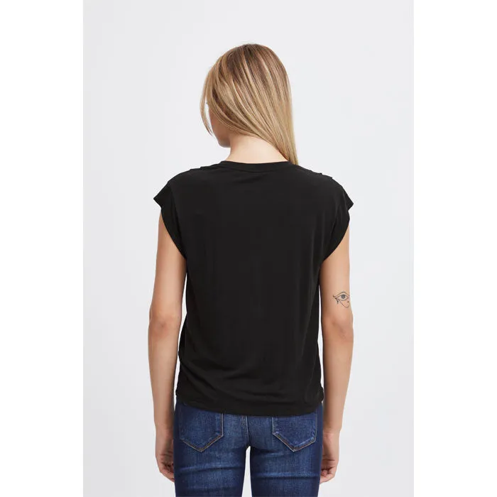 T-Shirt «LISKEN» in black von ICHI