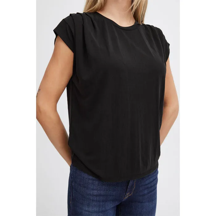 T-Shirt «LISKEN» in black von ICHI