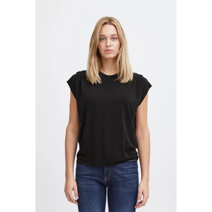 T-Shirt «LISKEN» in black von ICHI