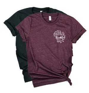 Thankful Turkey Shirt | Funny Thanksgiving Shirt | Unisex Shirt