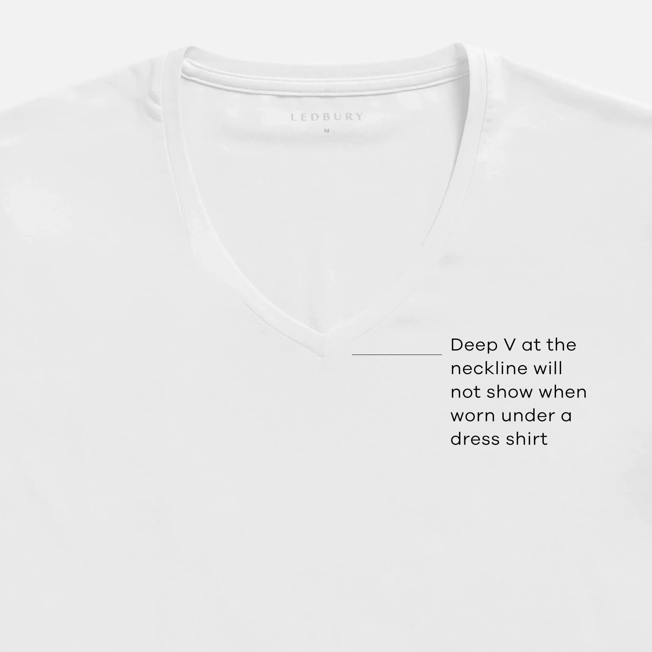 The White V Neck Undershirt
