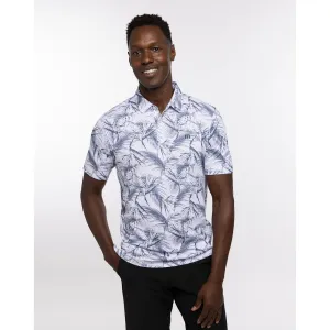 TRAVIS MATHEW MENS AROUND THE BAY POLO - WHITE
