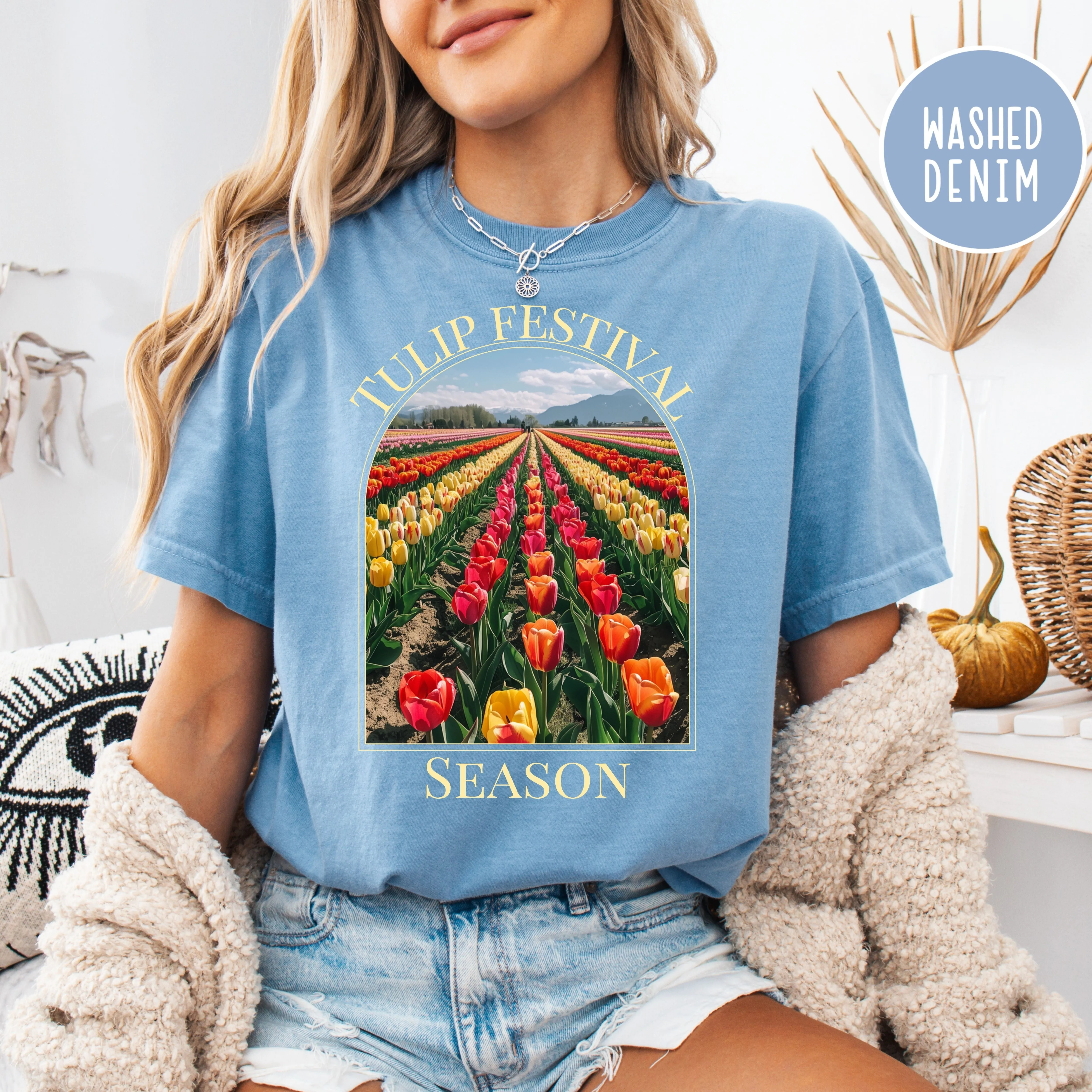 Tulip Festival Season Springtime Comfort Colors® Tee