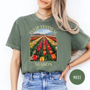 Tulip Festival Season Springtime Comfort Colors® Tee