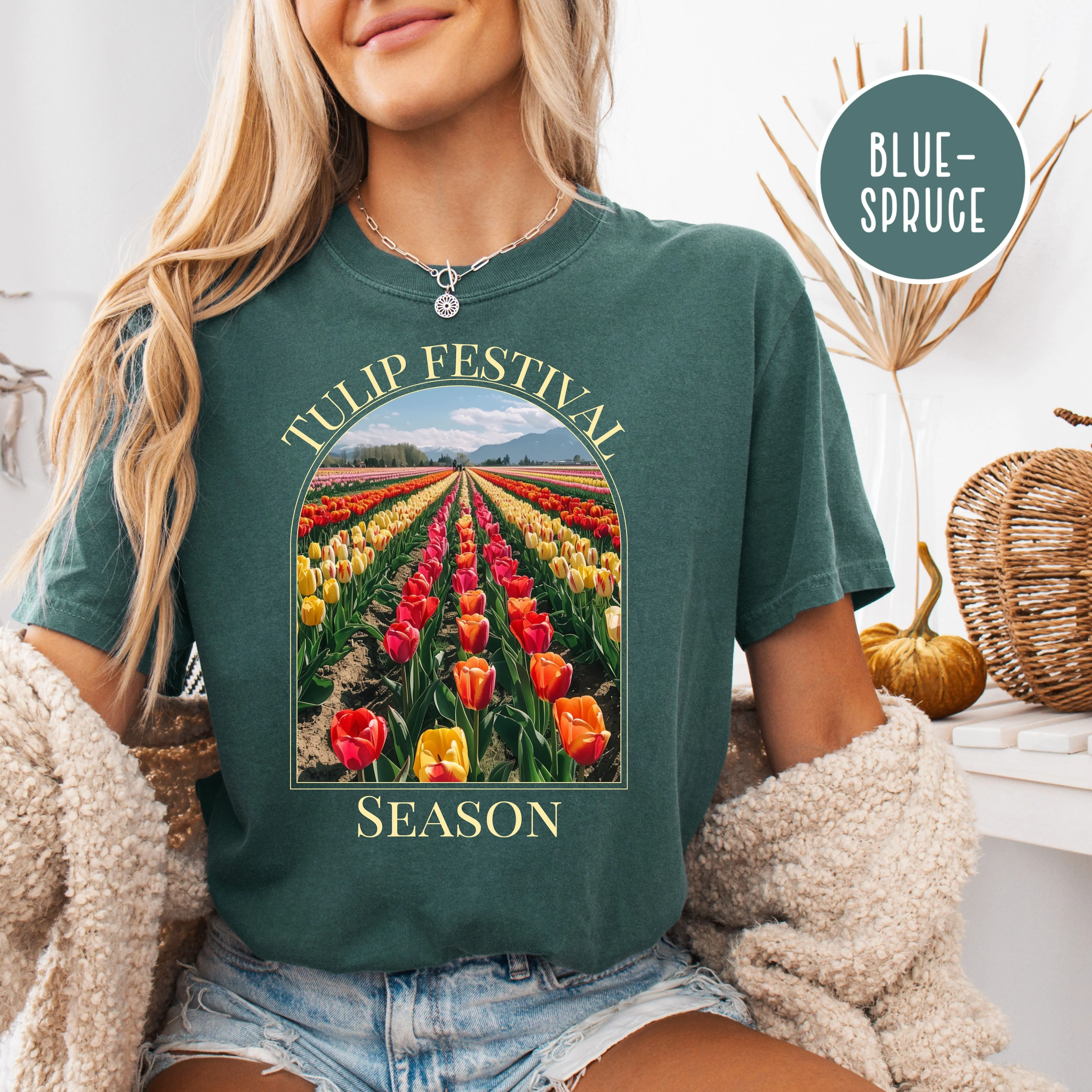 Tulip Festival Season Springtime Comfort Colors® Tee