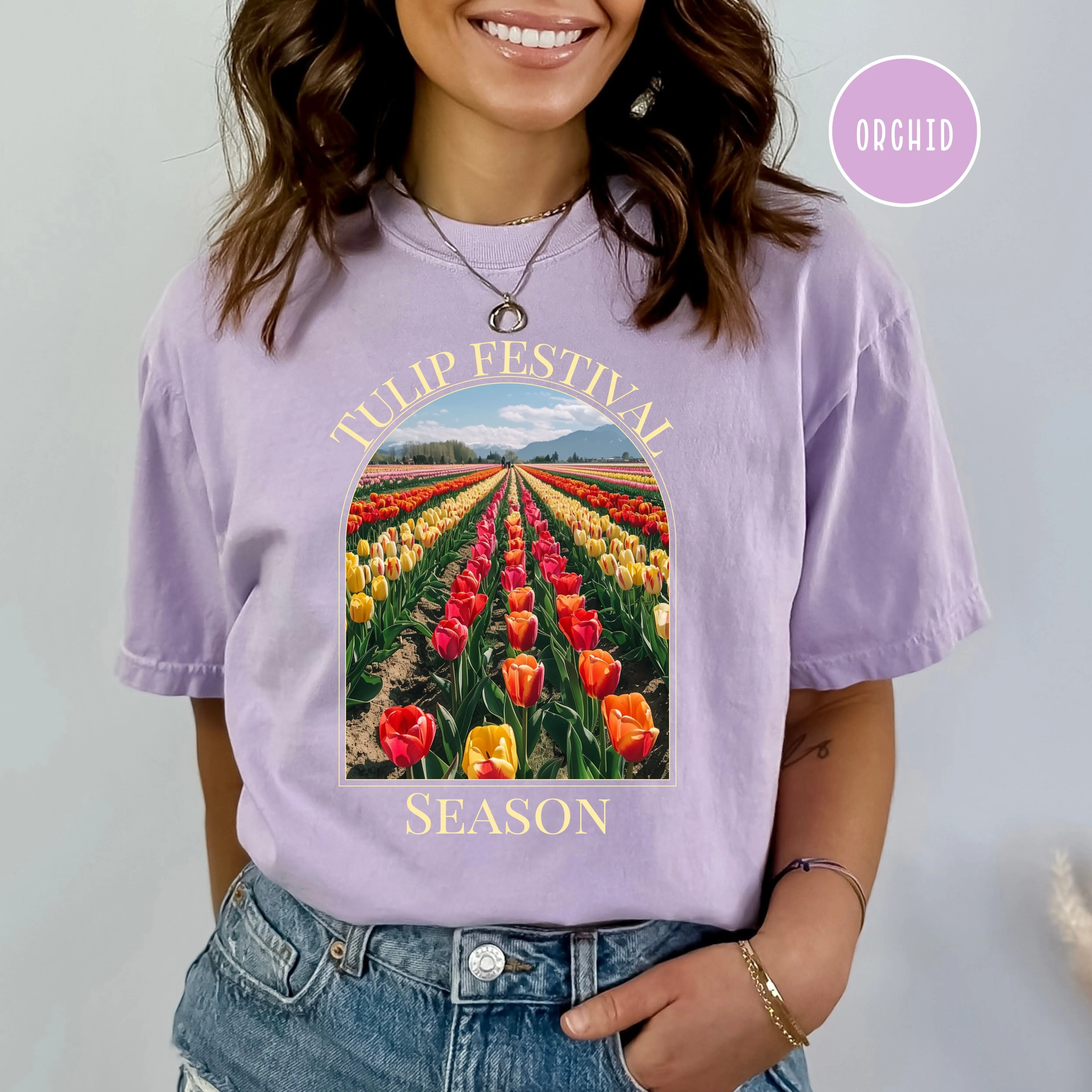 Tulip Festival Season Springtime Comfort Colors® Tee