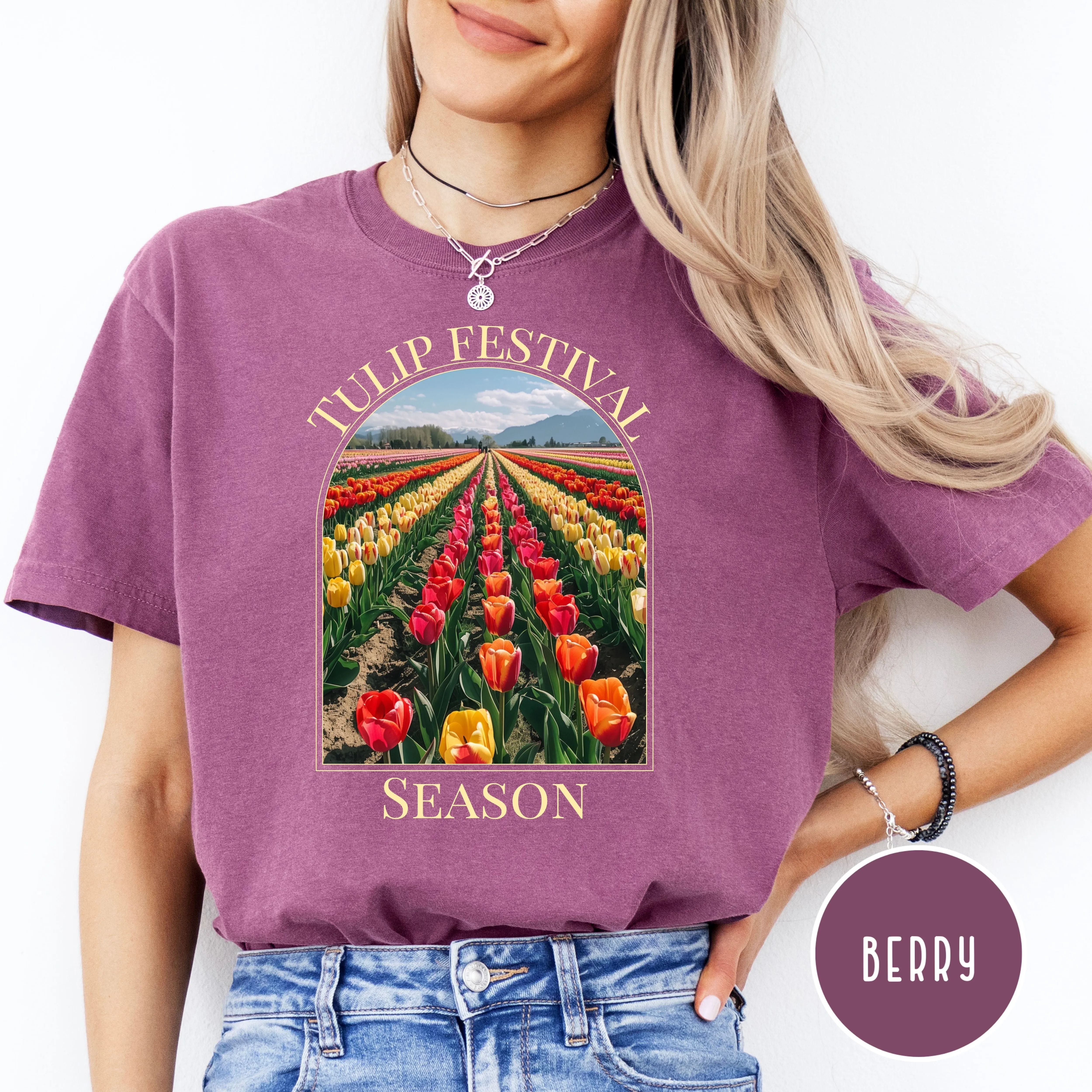Tulip Festival Season Springtime Comfort Colors® Tee