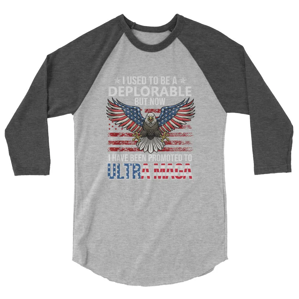 ULTRA MAGA 3/4 sleeve raglan shirt