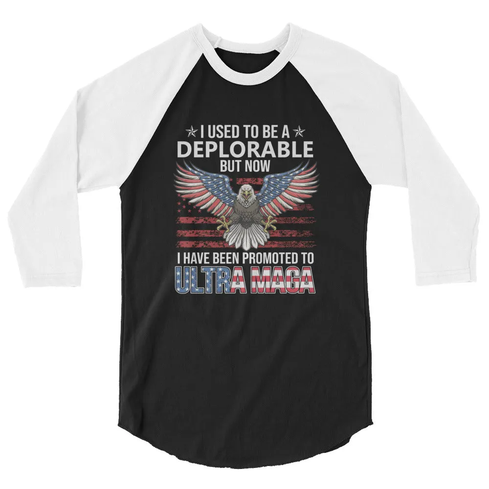 ULTRA MAGA 3/4 sleeve raglan shirt